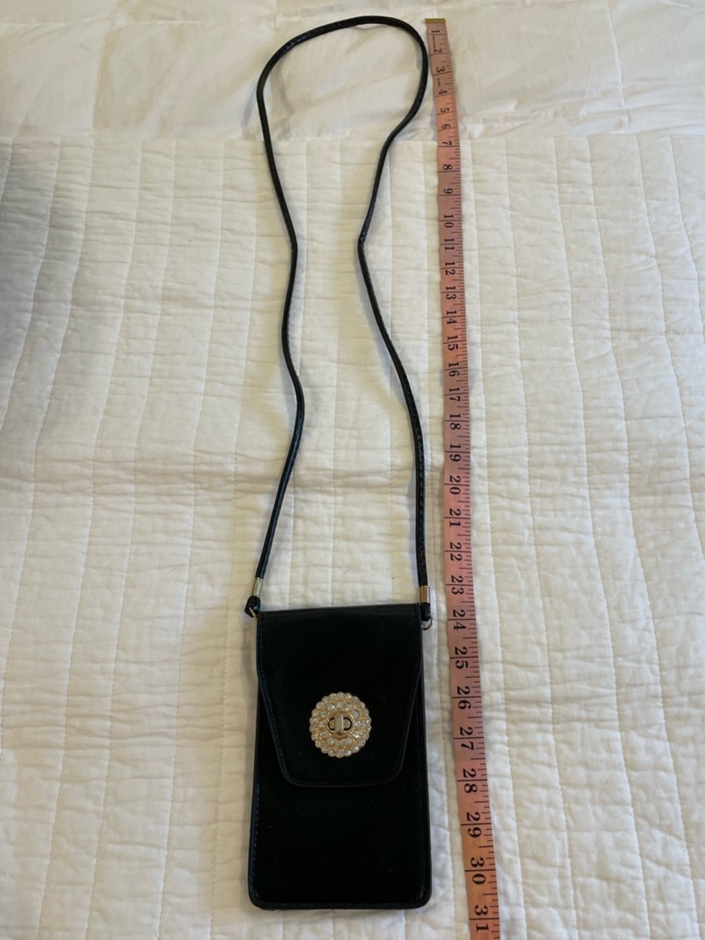 Opera Phone Purse Black and Bedazzled